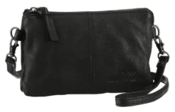 KangaROOS Umhängetasche »Amber«, aus weichem Leder im kleinen Format Ocker-gelb, Cognac, Schwarz