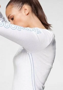 KangaROOS Langarmshirt mit großem Logo-Schriftzug am Arm - NEUE KOLLEKTION Blau-gelb, Schwarz-meliert-weiß, Weiß-himmelblau 13 KangaROOS Langarmshirt mit großem Logo-Schriftzug am Arm - NEUE KOLLEKTION Blau-gelb, Schwarz-meliert-weiß, Weiß-himmelblau -KANGAROOS Verkäufe f84ffcf7 0902 52dd acba 00f187fffa8c