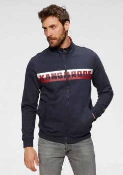 KangaROOS Sweatjacke mit farbigem Logoprint