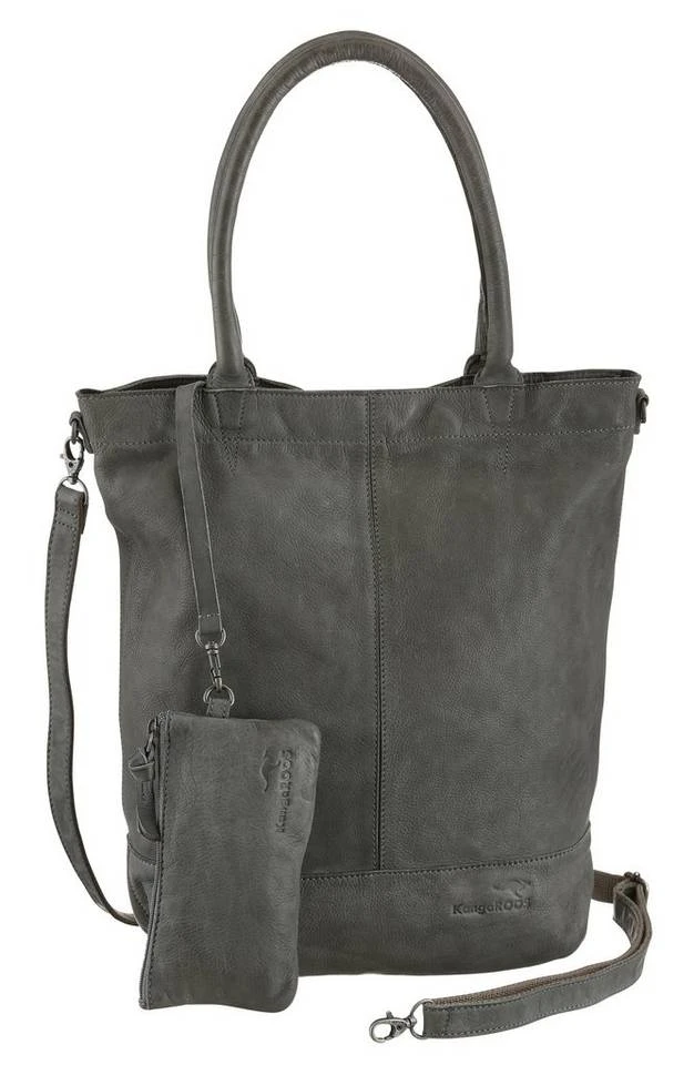 KangaROOS Shopper »Amber«, aus Leder mit abnehmbarer Reißverschluss-Tasche Orange, Grau, Schwarz, Dunkelgrün 6 KangaROOS Shopper »Amber«, aus Leder mit abnehmbarer Reißverschluss-Tasche Orange, Grau, Schwarz, Dunkelgrün – Bild 4